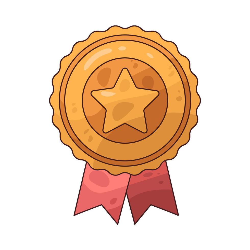 illustration of a star badge vector
