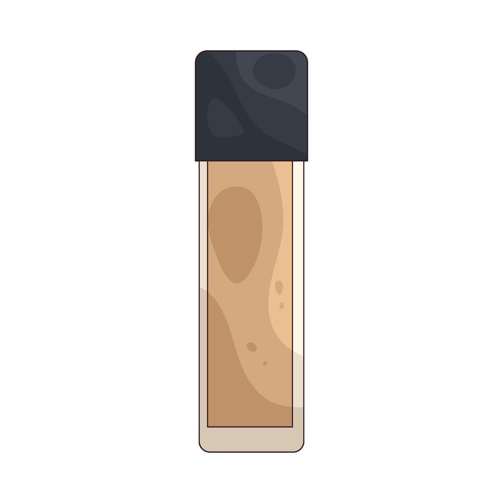 the foundation bottle vector