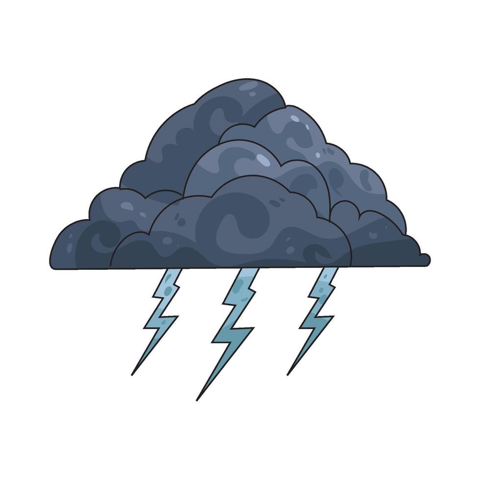 the storm illustration vector