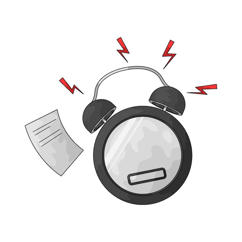 Alarm ring illustration vector