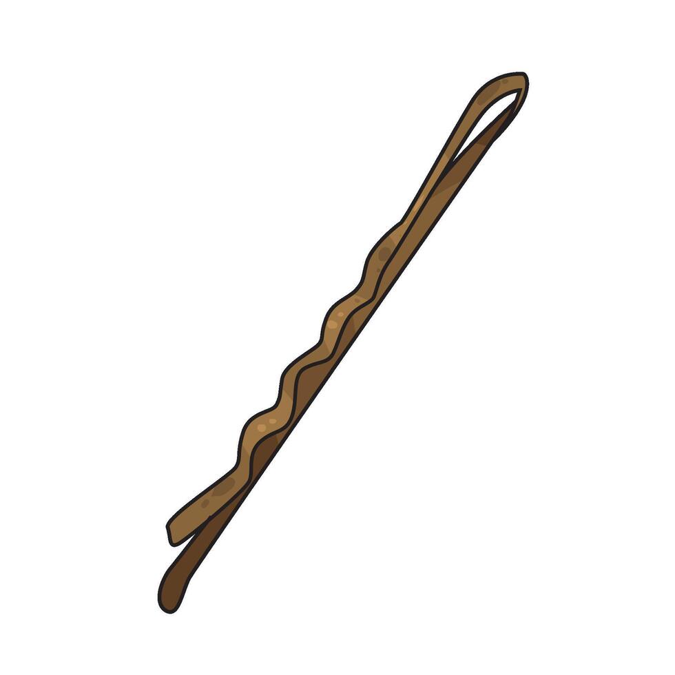 old bobby pin vector