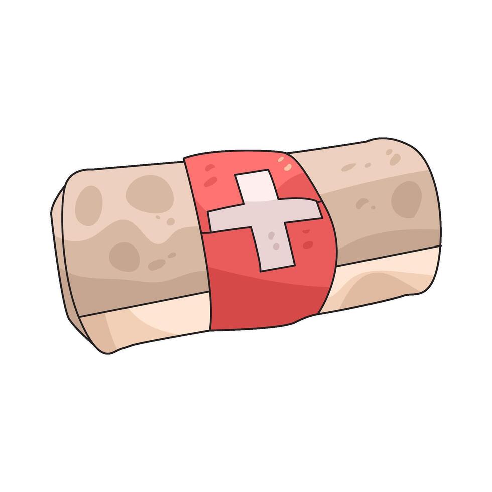 emergency gauze illustration vector