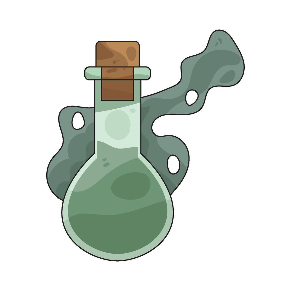 chemical bottle illustration vector