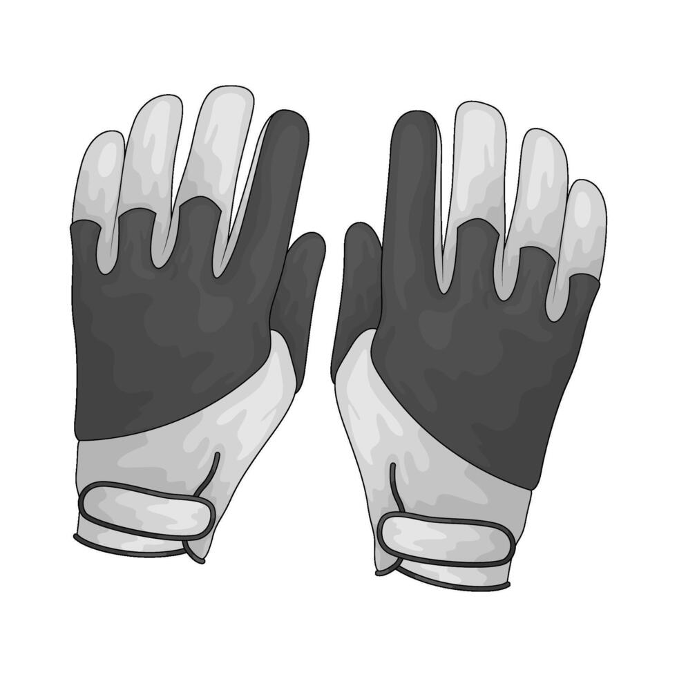 Emergency gloves illustration vector