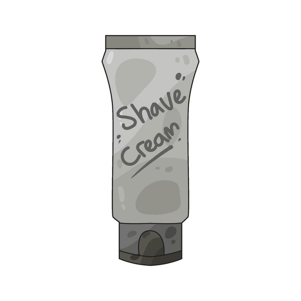 shaving cream tube vector