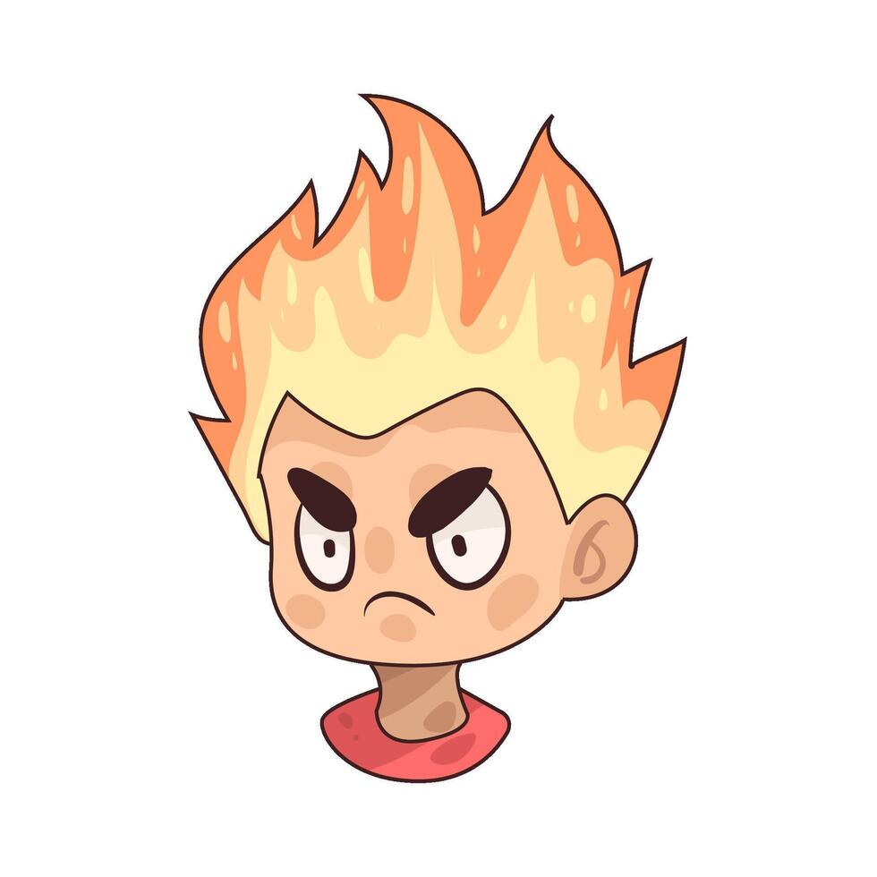 Burnout man illustration vector