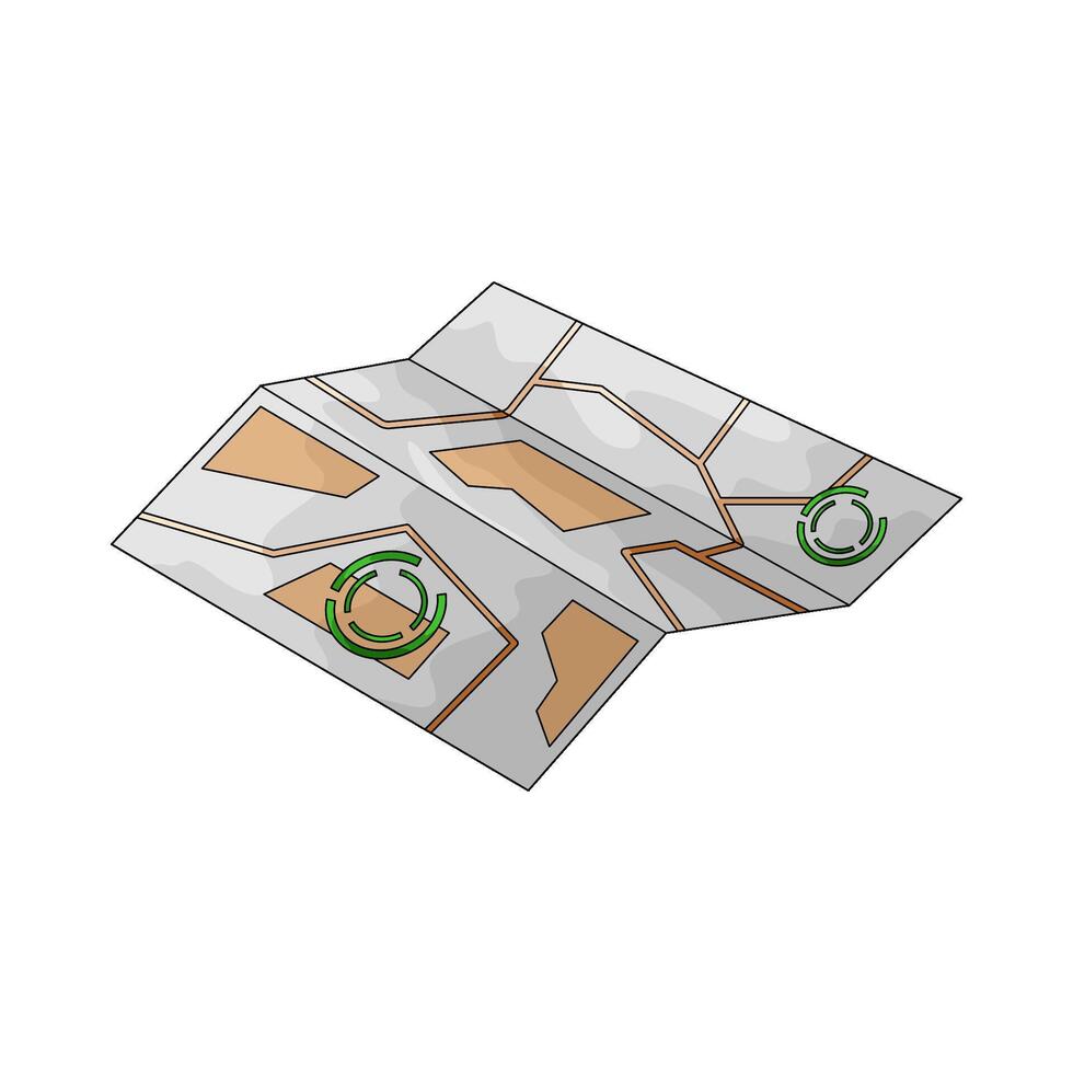 illustration of Emergency map vector