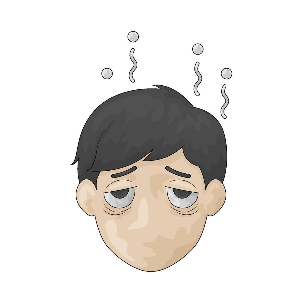 Illustration of Sleepless Eyes vector