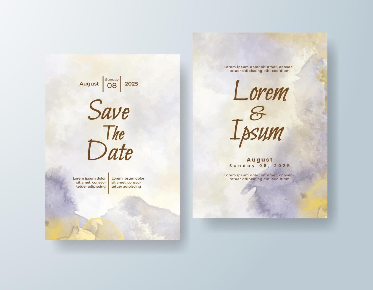 Greenery digital invite with transparent layers vector