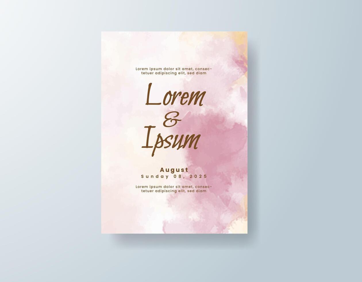 Modern RSVP card with transparent layers vector
