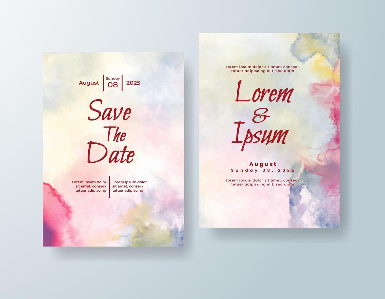 Greenery digital invite with dreamy composition vector