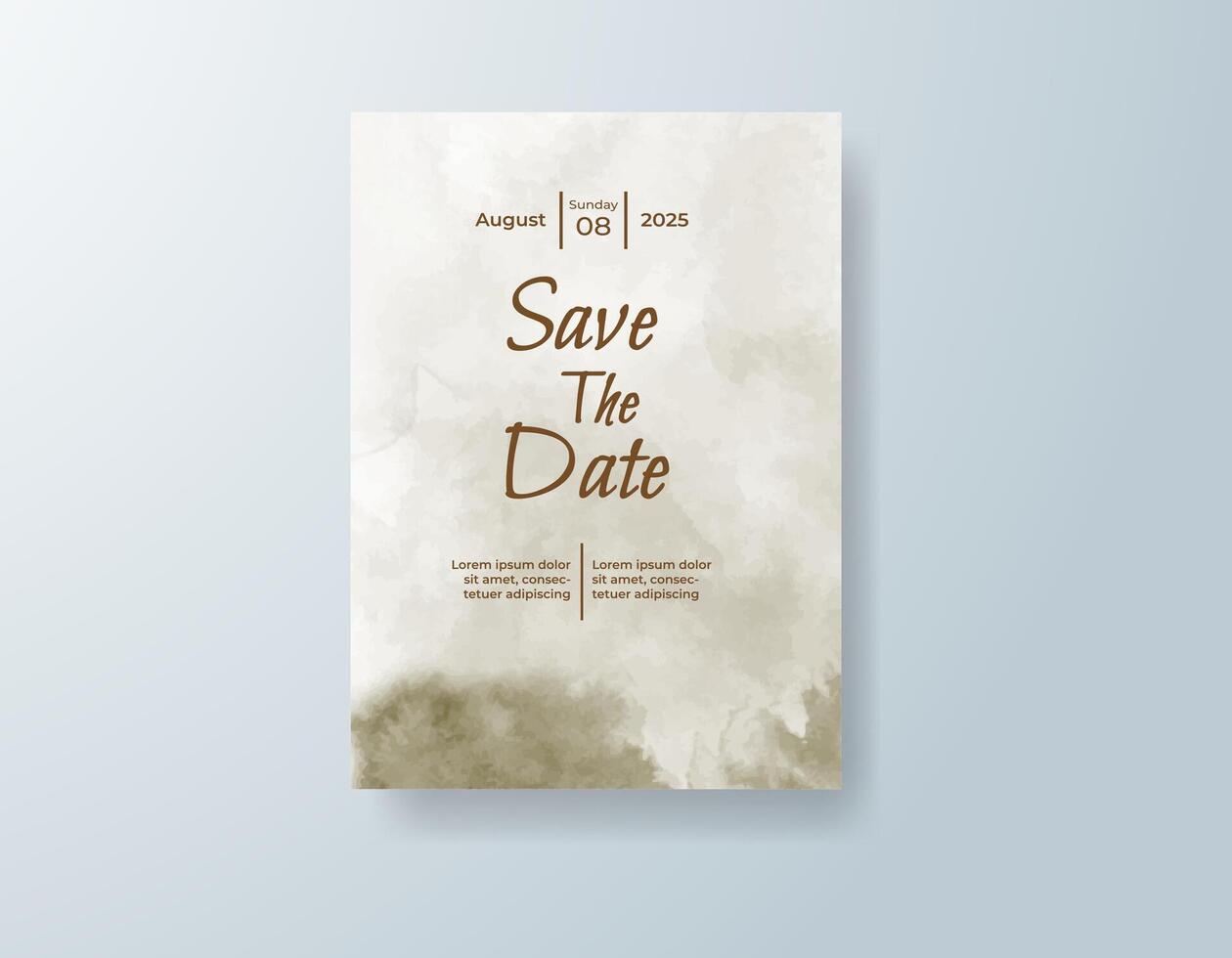 Boho invitation suite with dreamy composition vector