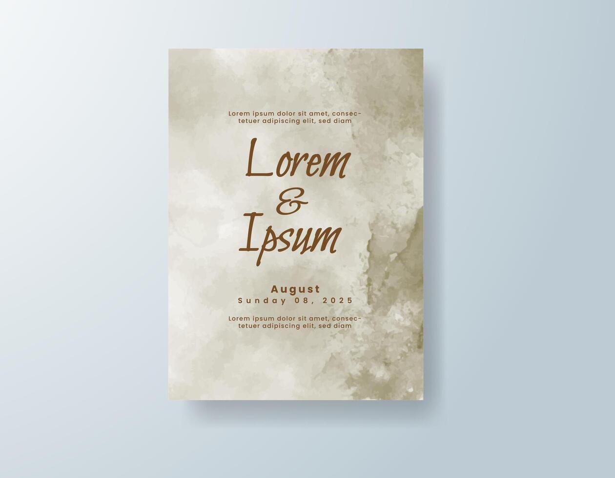 Boho engagement invitation with muted background vector