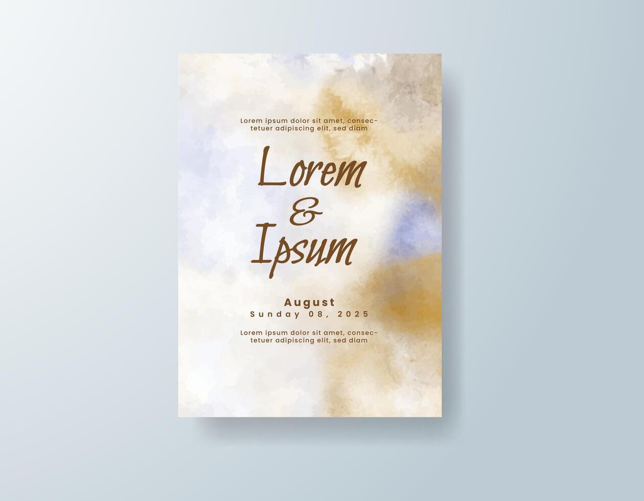 Gold-Accented RSVP card with canvas texture vector