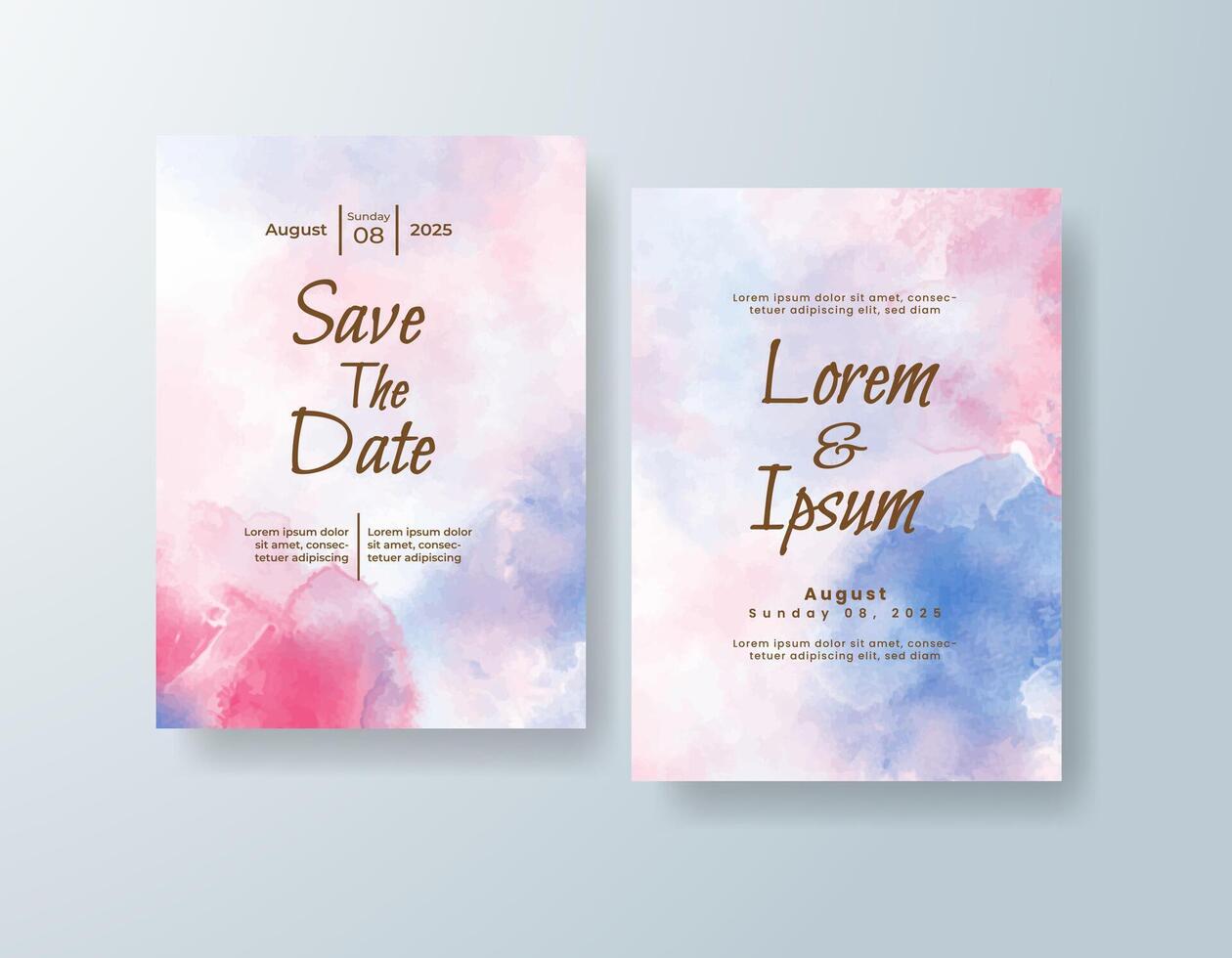 Floral RSVP card with transparent layers vector
