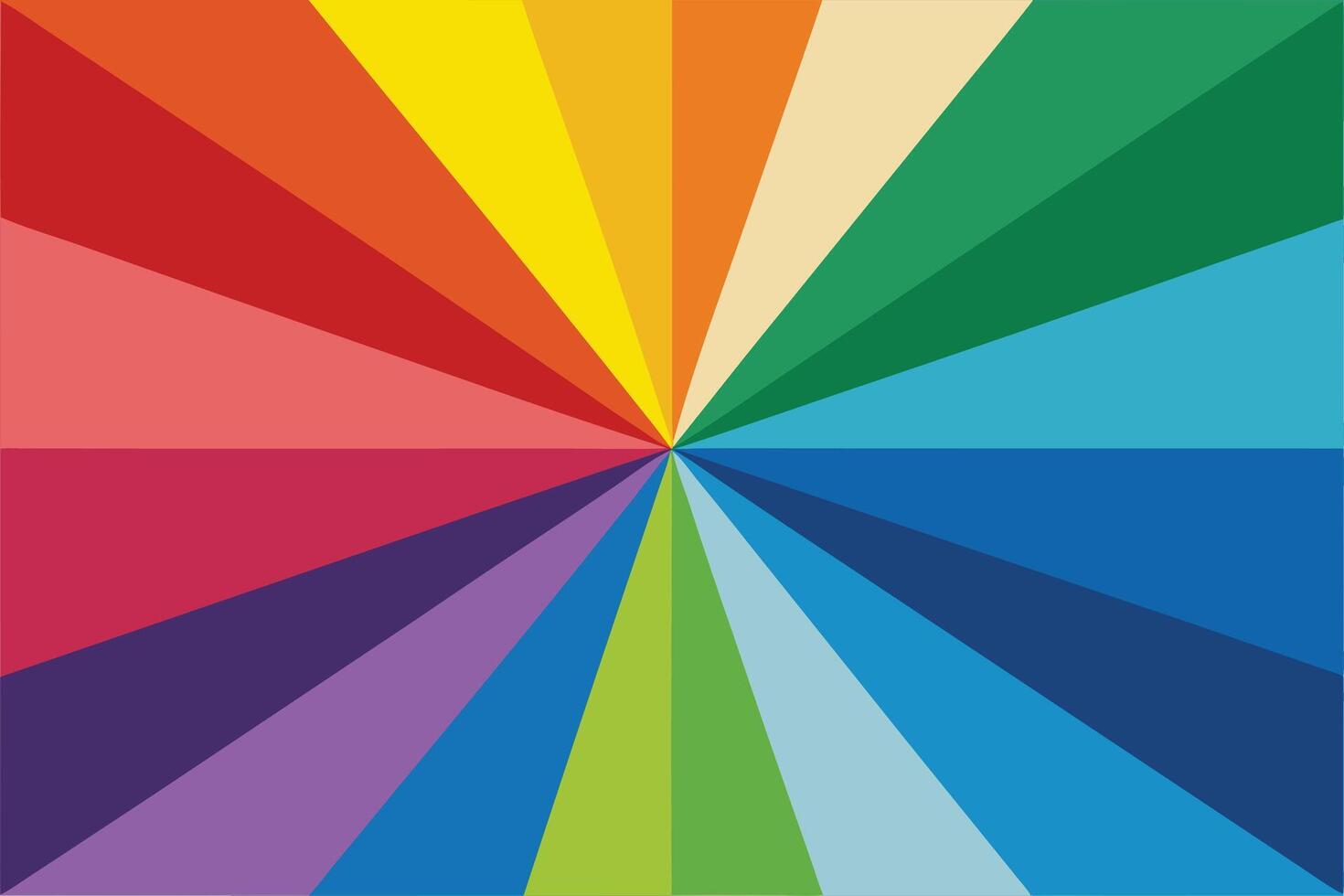 Colorful radial pattern emanating from center with headphones icon vector