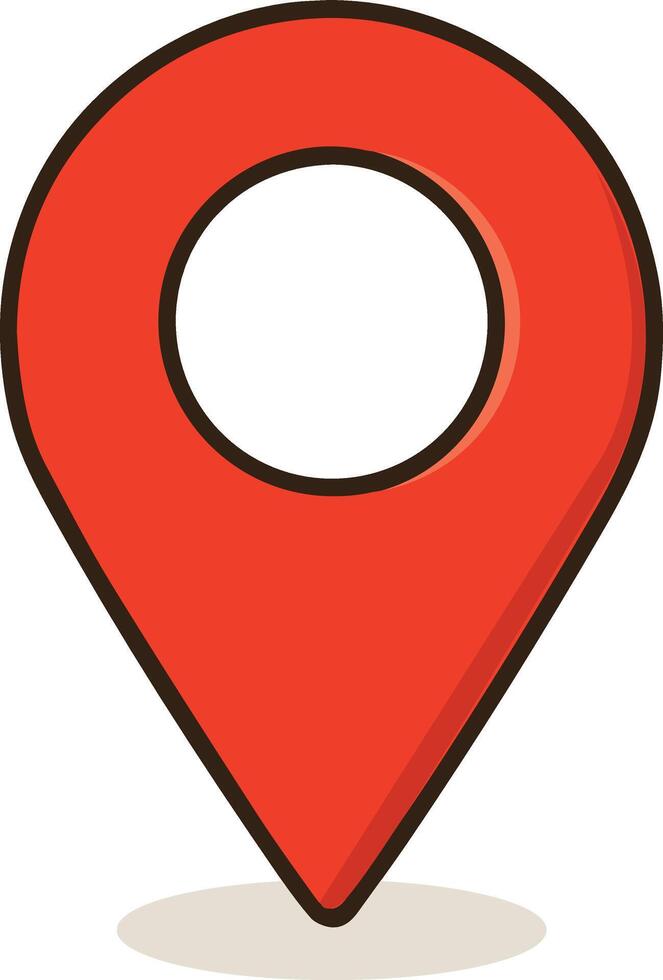 Red Map Location Pin vector