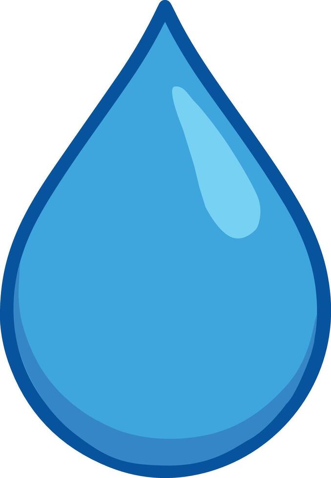 Blue Water Liquid Drop Illustration vector