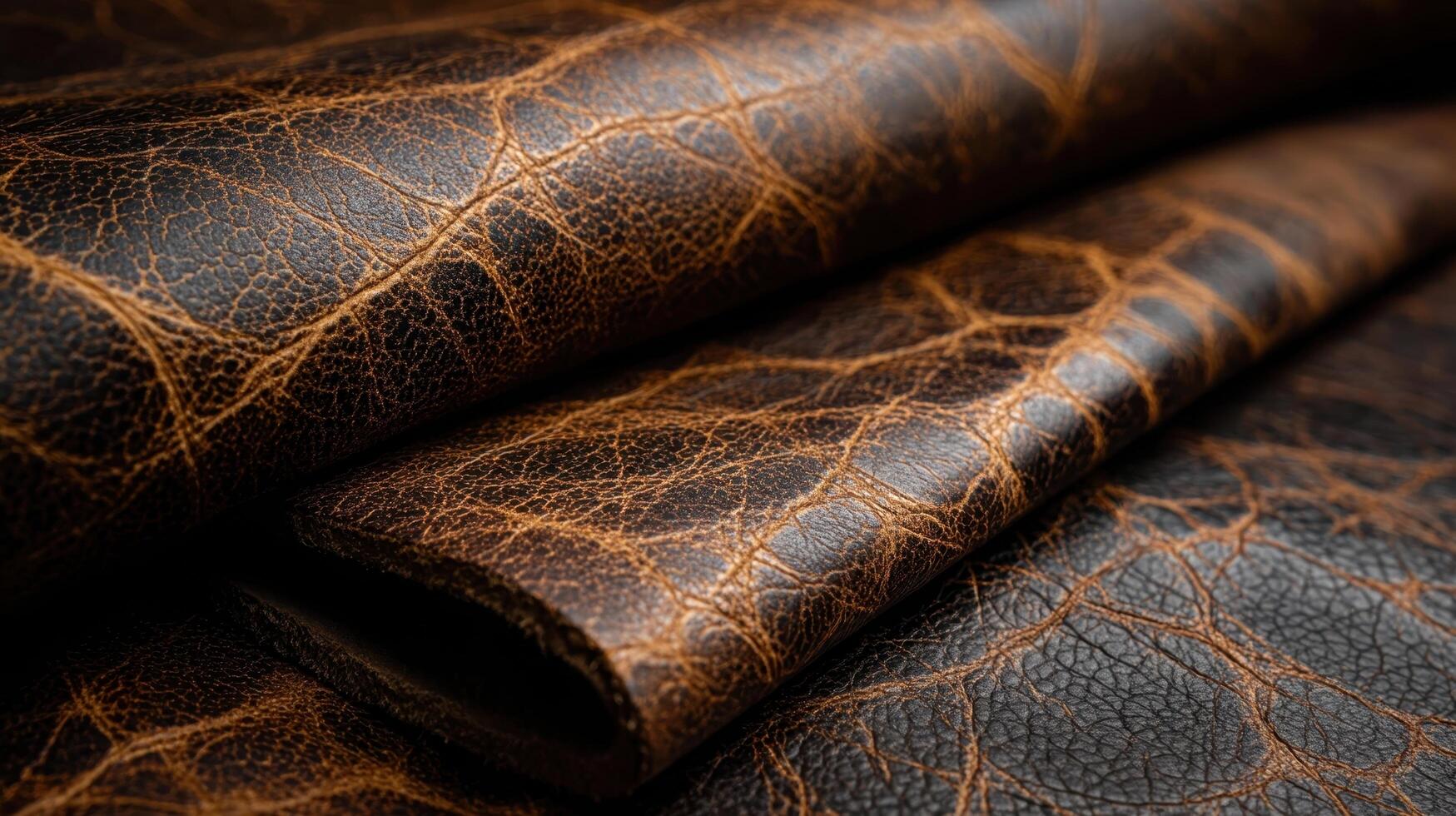 Vintage leather showcasing micro cracking patina for unique craftsmanship and design photo