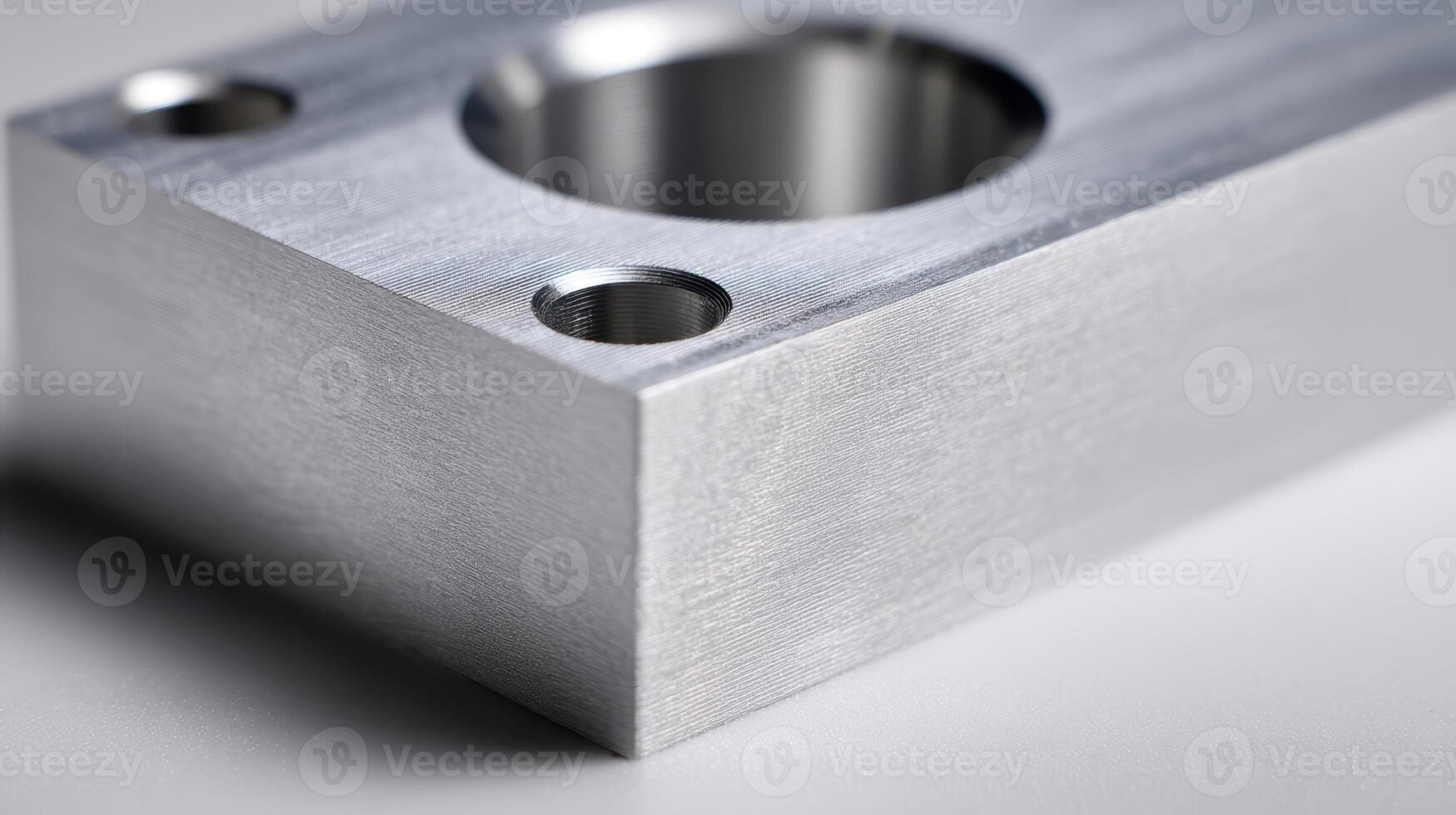 Detailed view of a CNC machined aluminum component showcasing precision and craftsmanship photo