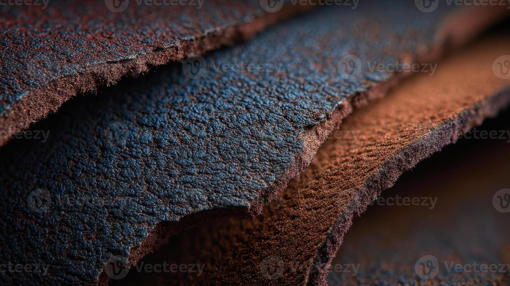 Nubuck leather texture captured in macro detail showcasing its unique design and quality craftsmanship photo