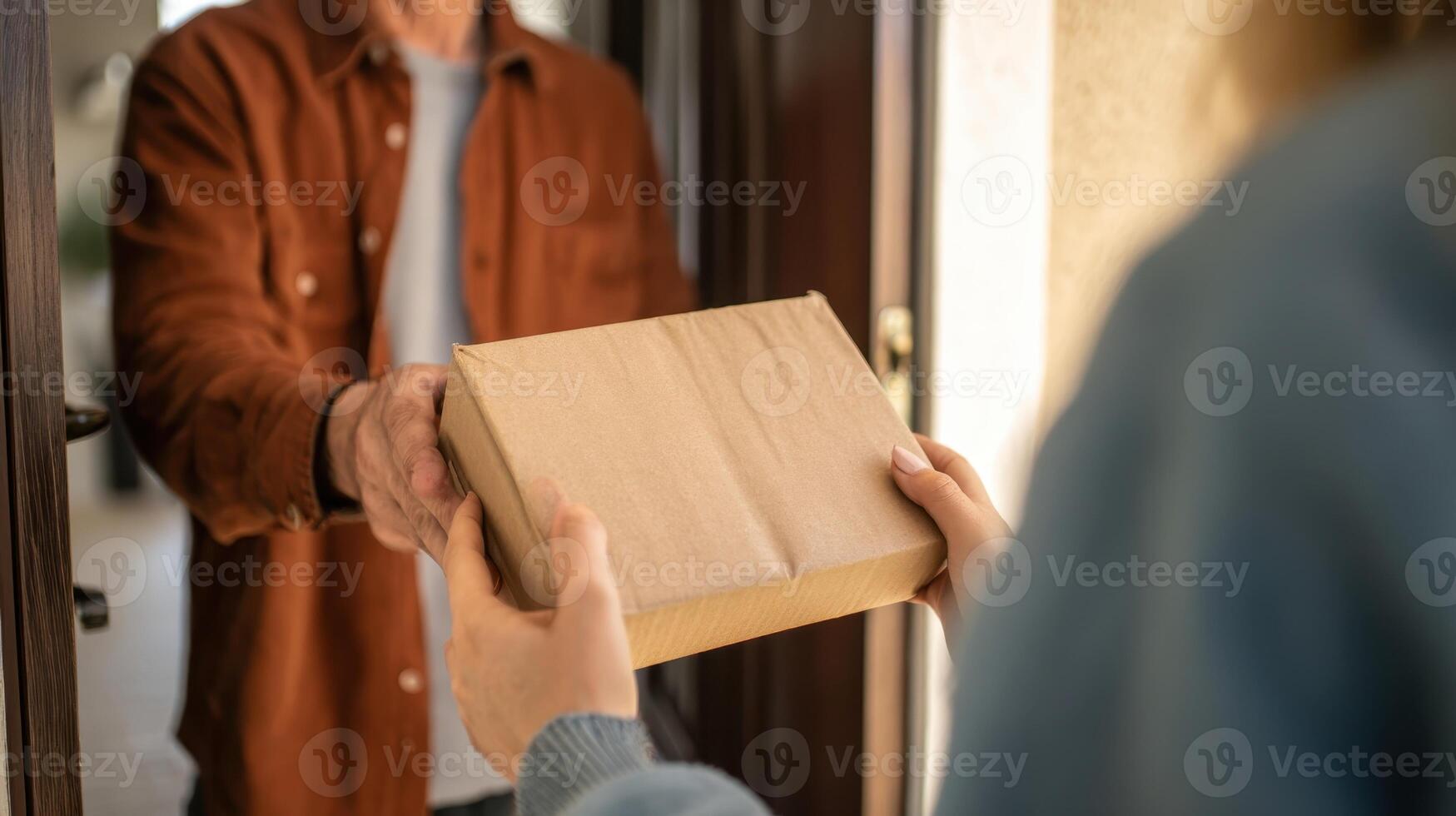 Package delivered to the wrong address causing confusion for the neighbor receiving it photo