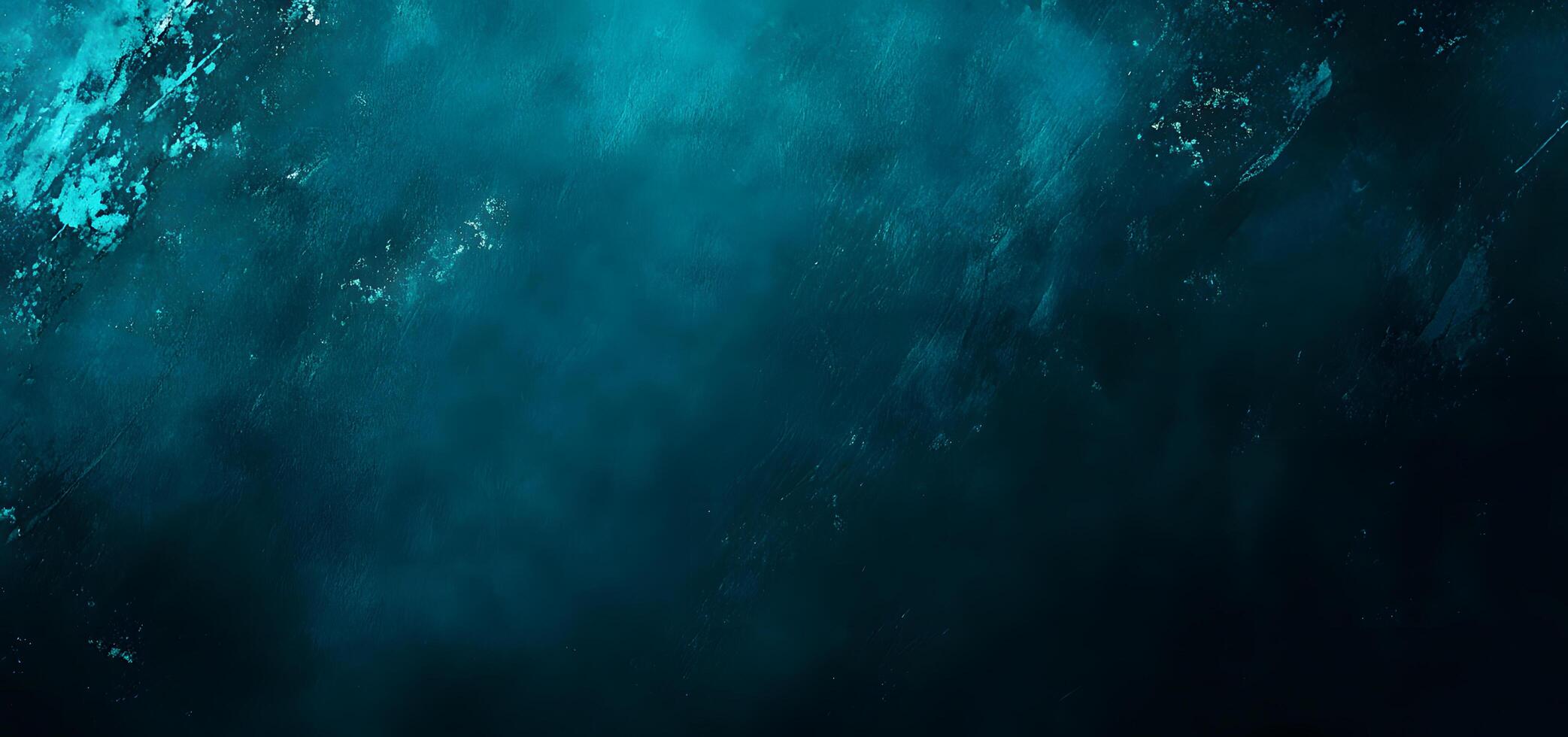 Abstract artistic dark teal and blue background with textured patterns provides deep ambiance photo