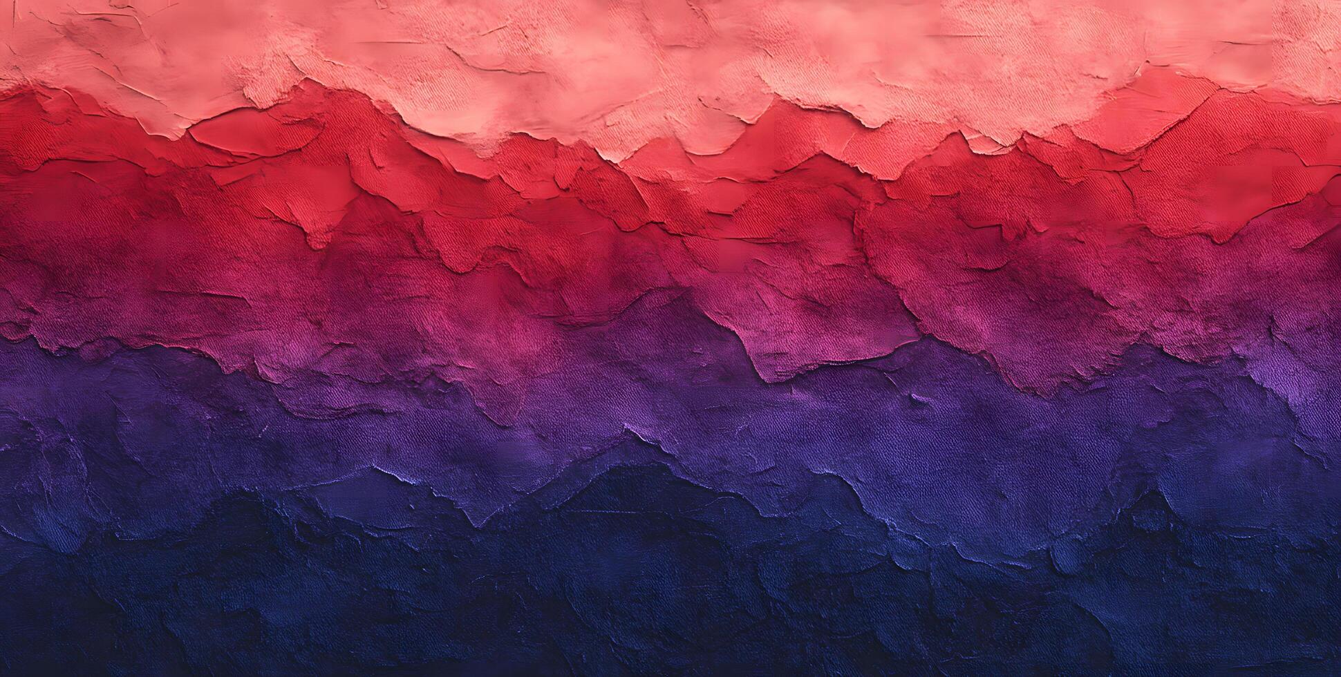 Abstract backdrop showcases textured plaster surface transitioning from peach to vibrant indigo hues beautifully photo