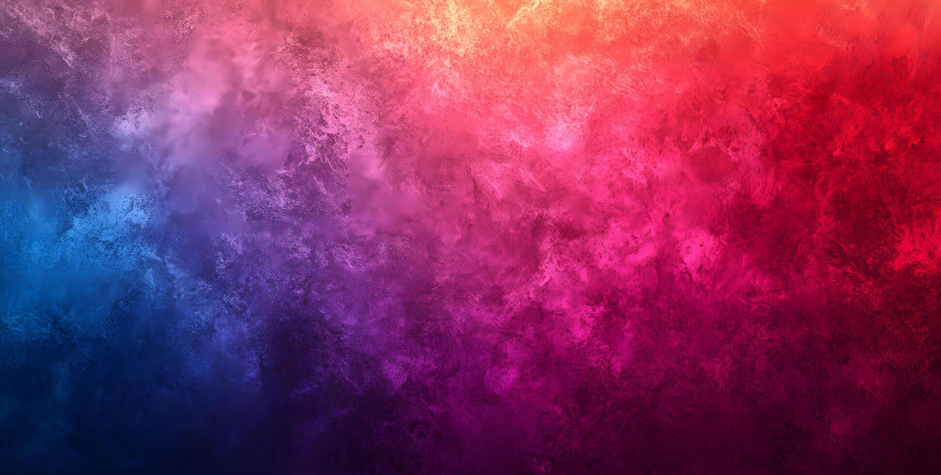Abstract background shows a vibrant gradient from blue to red with a textured surface photo
