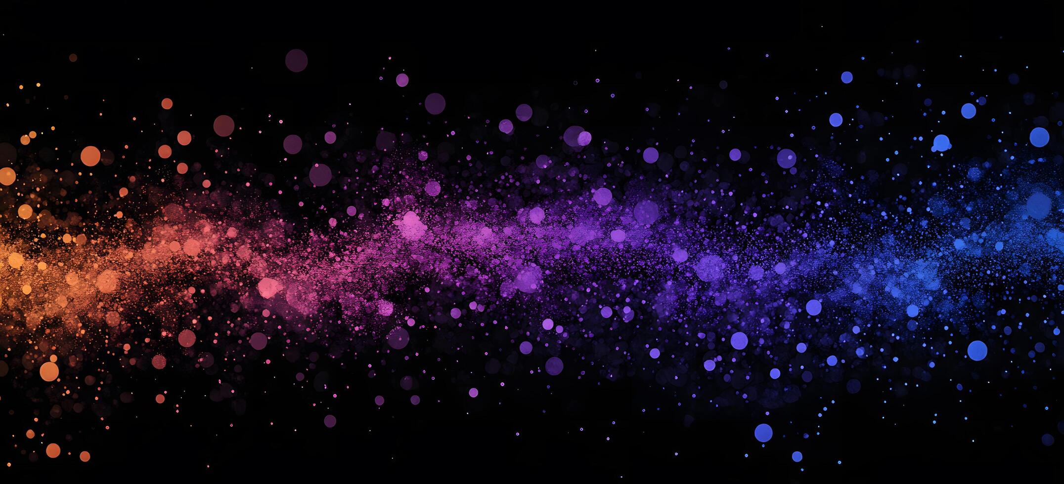 Abstract background shows colorful cosmic dust with glittering spots on dark backdrop photo