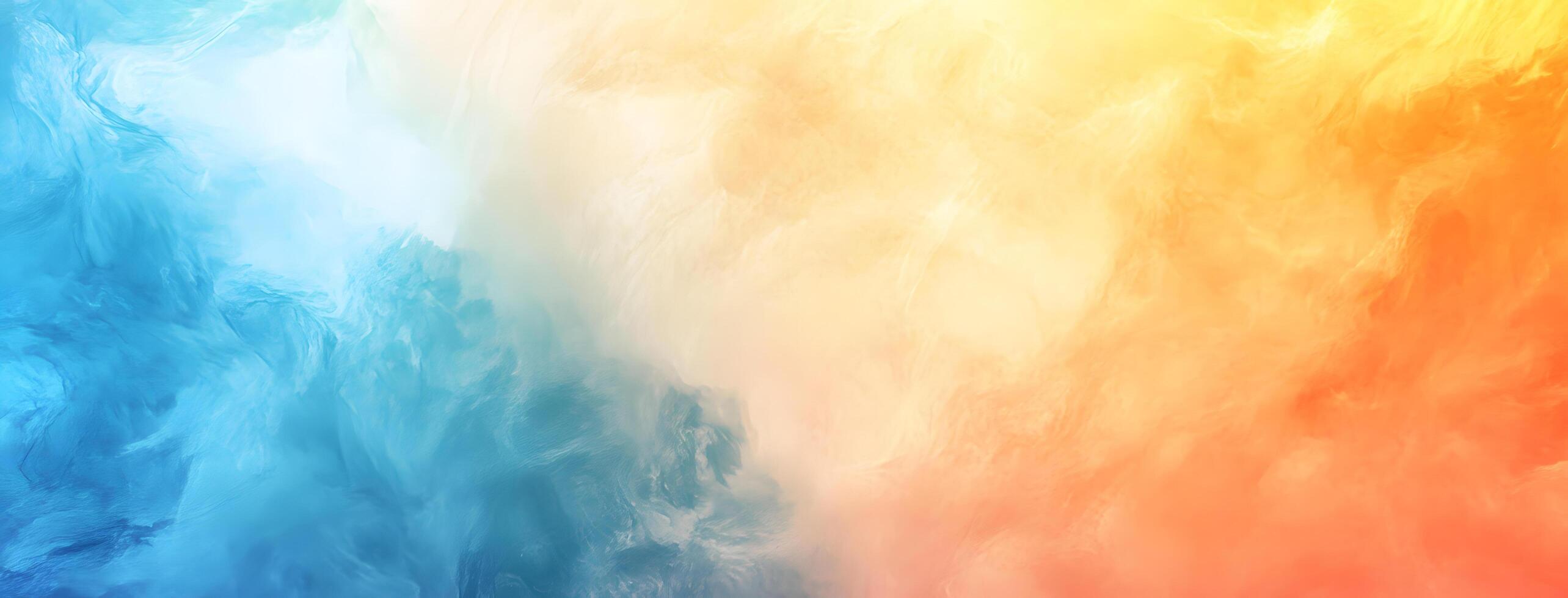 Abstract texture features a vibrant gradient from refreshing blue to warm orange tones photo