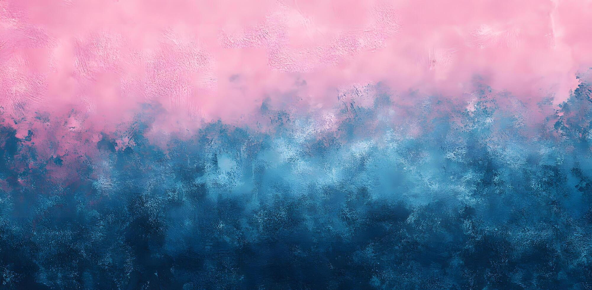 Abstract textured background shows a gradient of pastel pink blending into deep blue photo