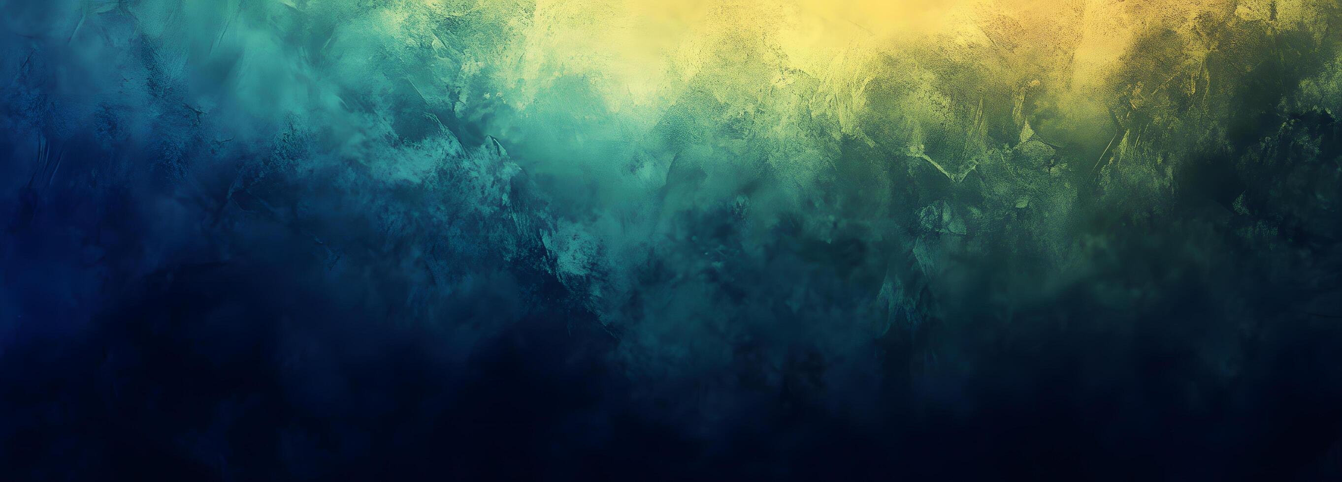 Abstract textures blend between yellow, teal, and blue hues, creating a vibrant ombre effect photo