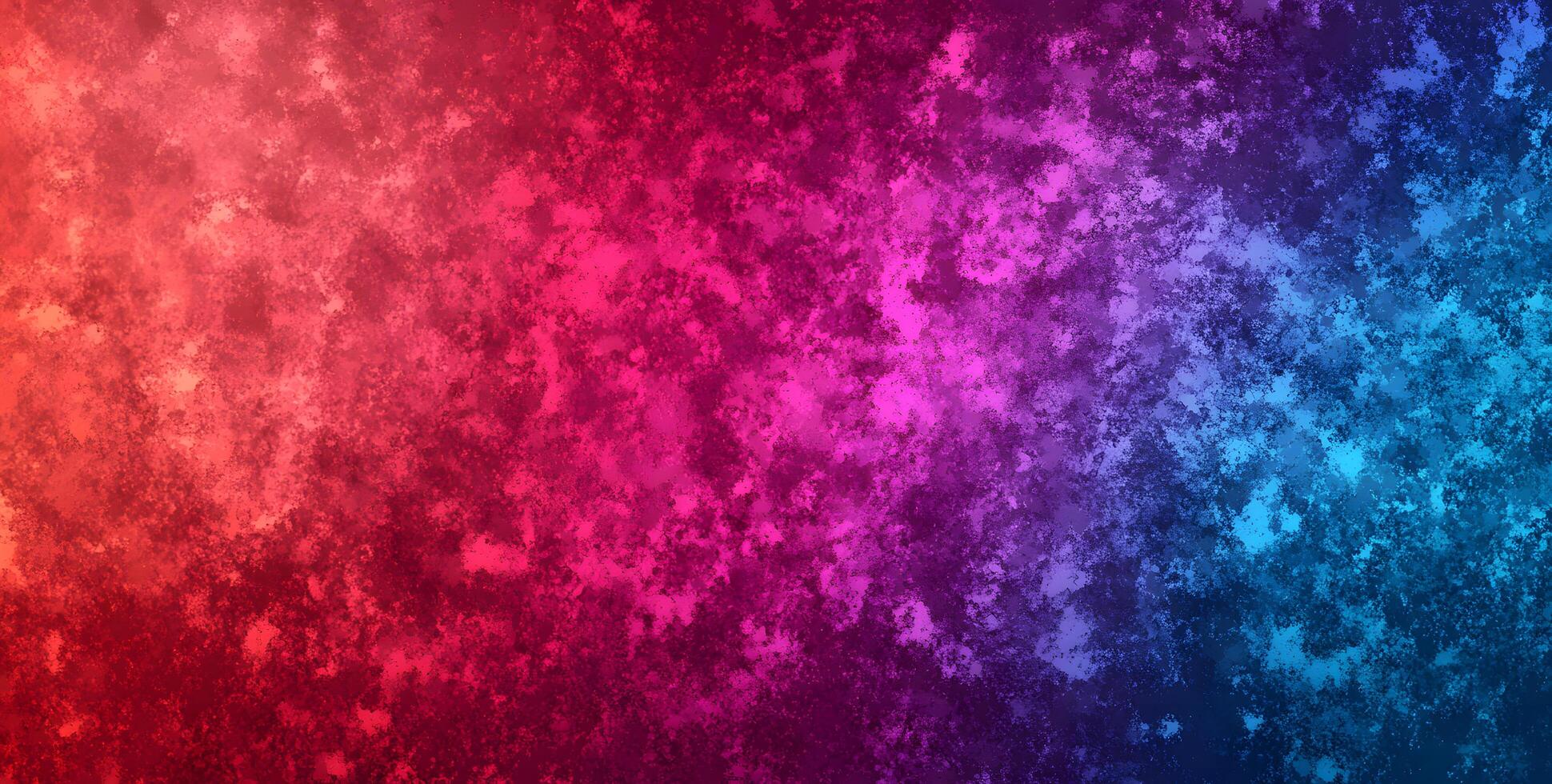 Colorful grunge texture with gradient transition from red to blue creates a vibrant scene photo