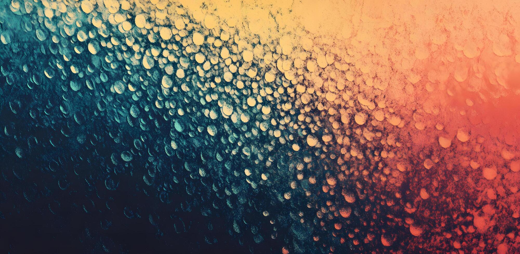Diagonal spray abstract texture blends blue to orange with grainy effect across the canvas photo