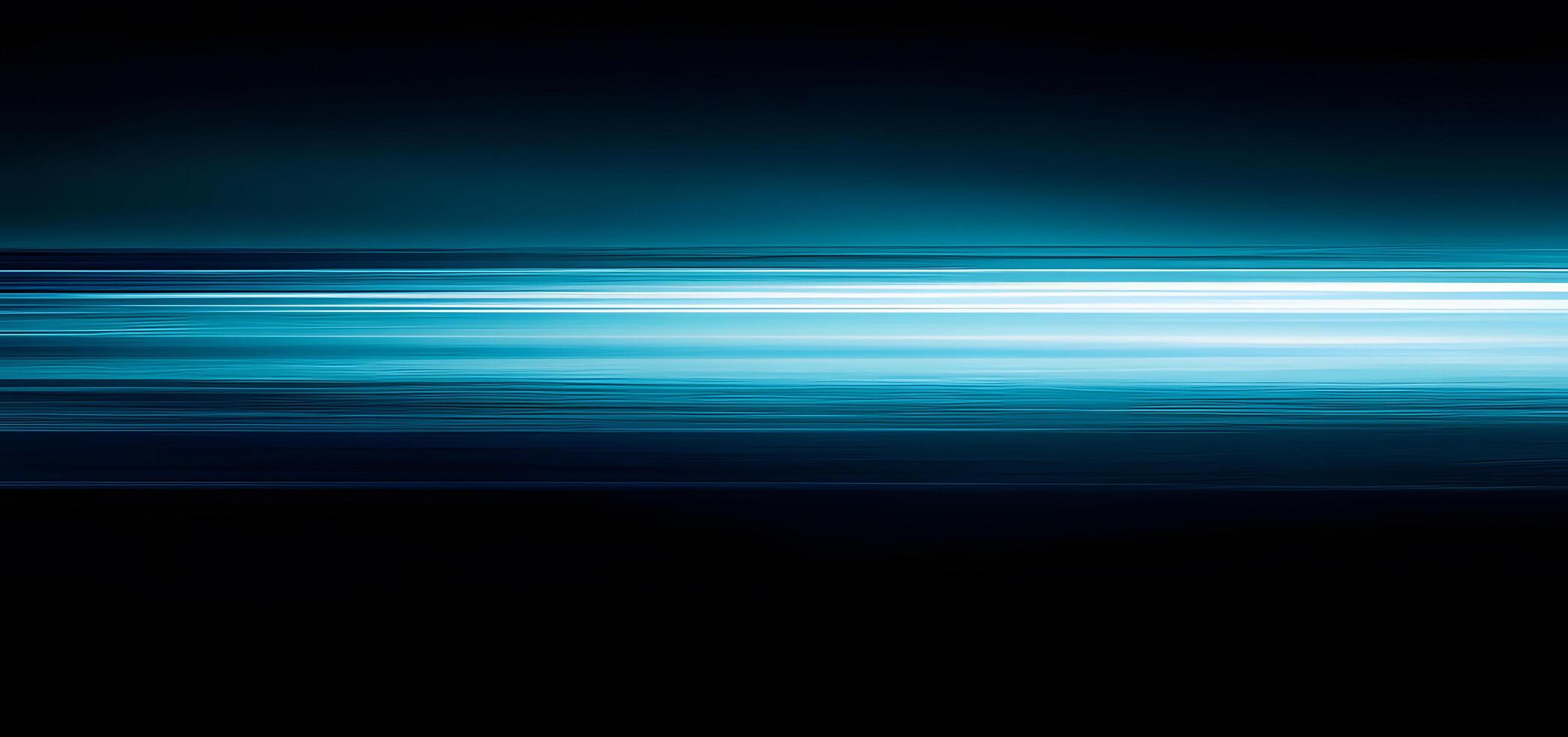 Electric horizontal lines appear on a blue gradient backdrop transitioning to solid black below photo
