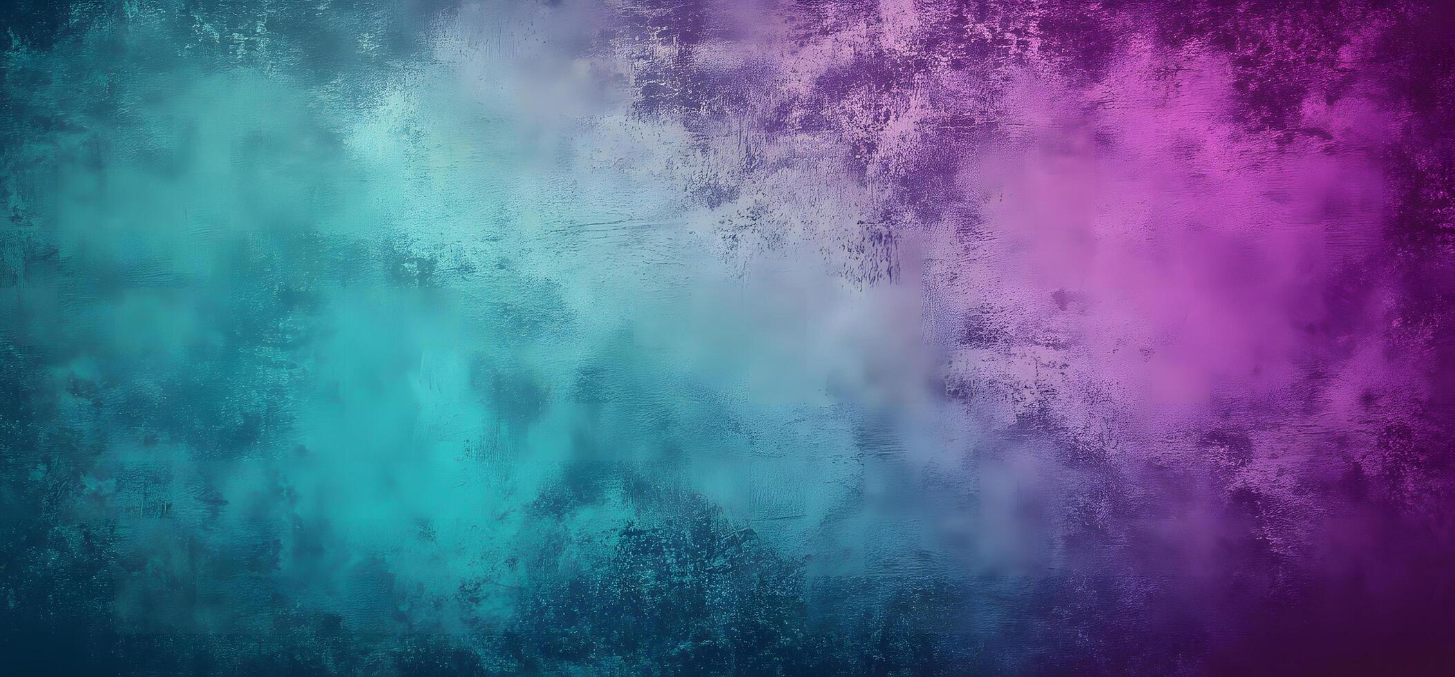Faded teal transitions into mauve creating an abstract painted texture with dark undertones photo