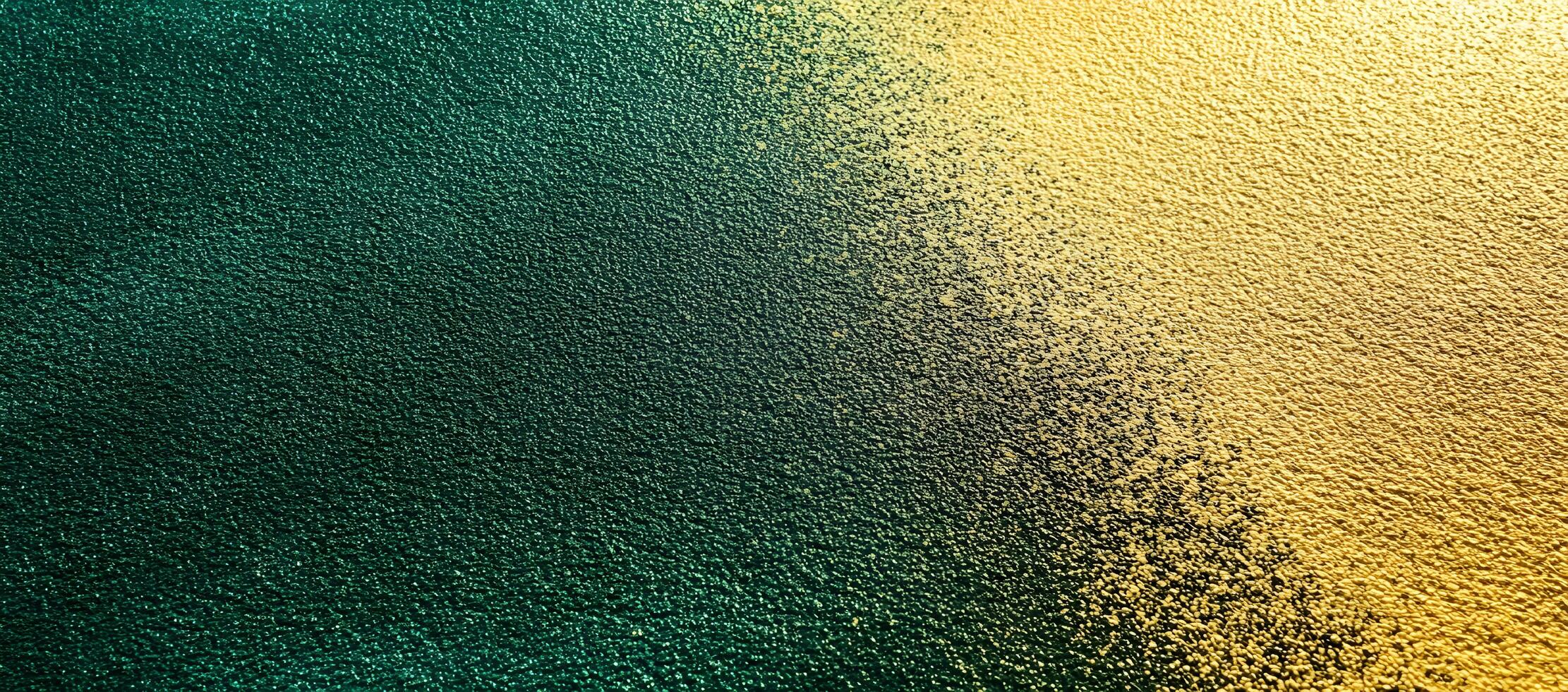 Golden glimmer beautifully meets deep teal texture in a captivating shimmering light effect photo