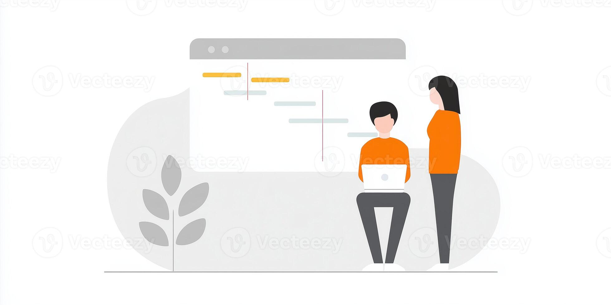 Collaborative workspace with individuals engaged in coding and programming activities, showcasing teamwork and technology in a modern environment, digital innovation concept photo