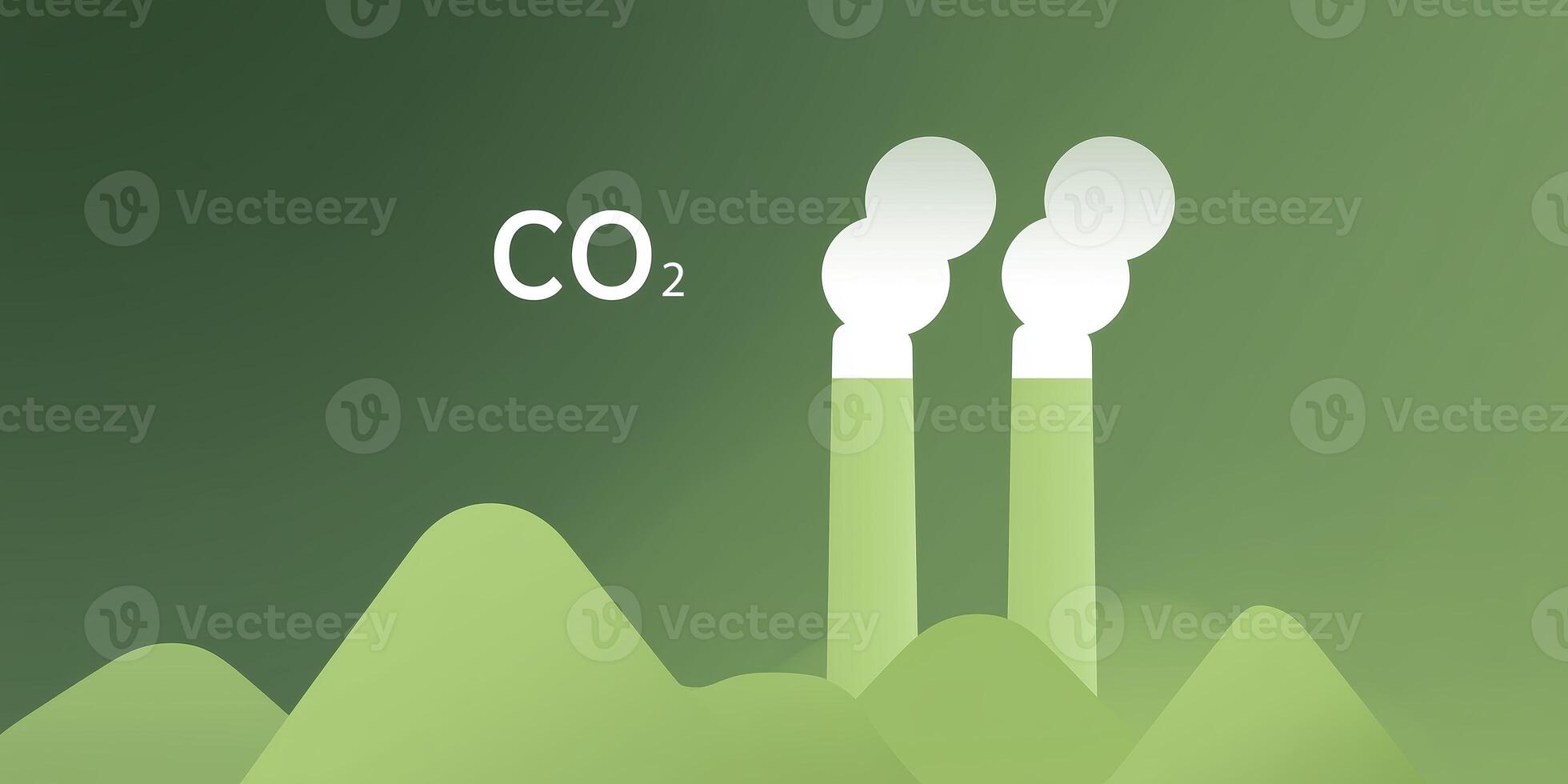 Two green pipes with the word co2 on them photo