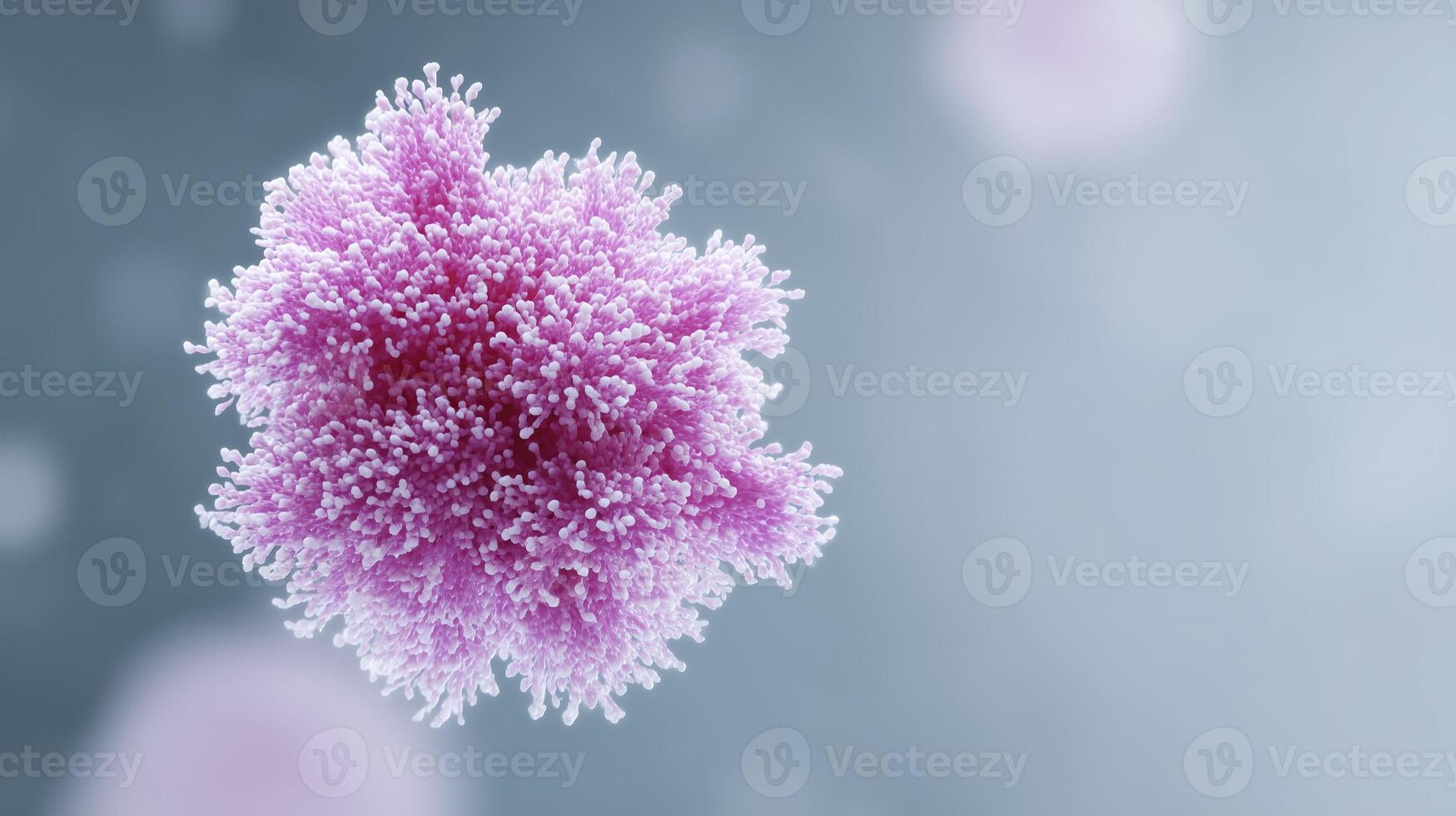 A pink cell with a white background photo