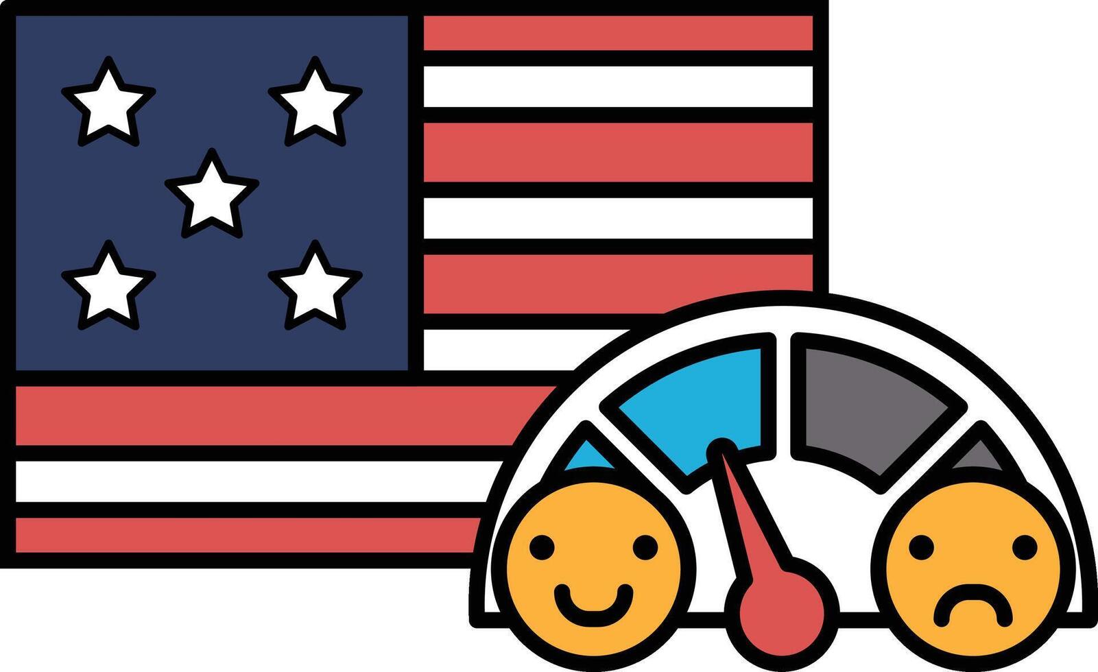 A cartoon of a car with a speedometer vector