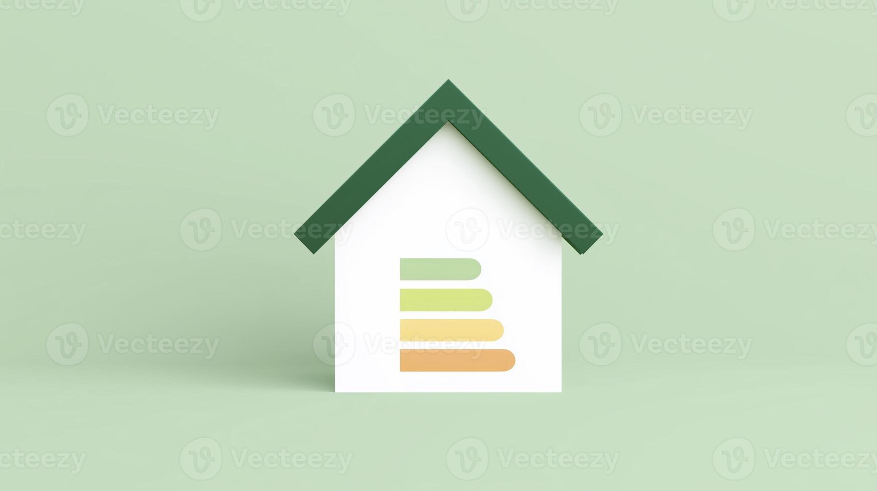 A house with an energy rating on it photo
