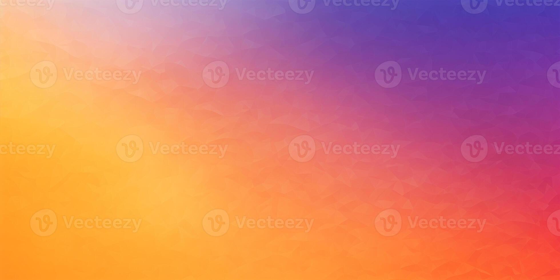 Abstract orange, pink and purple gradient background with crumpled paper texture photo