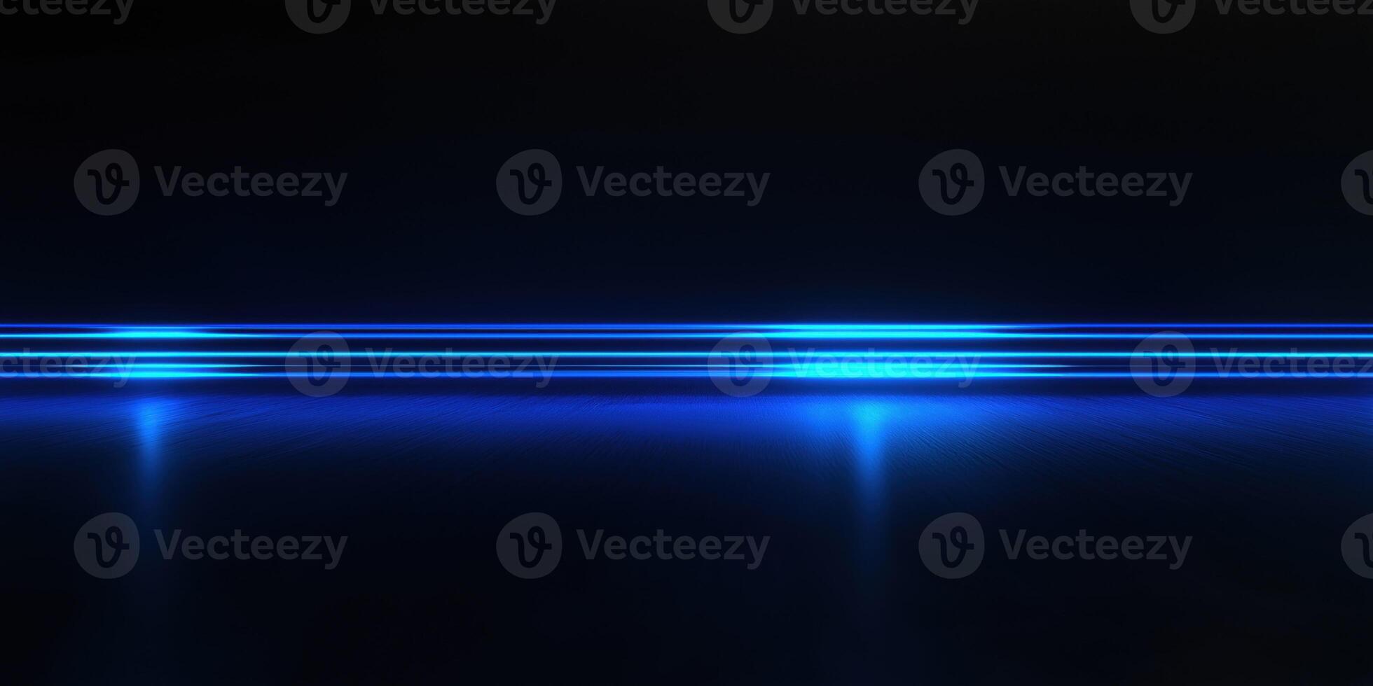 Futuristic blue laser beams creating a modern background photo