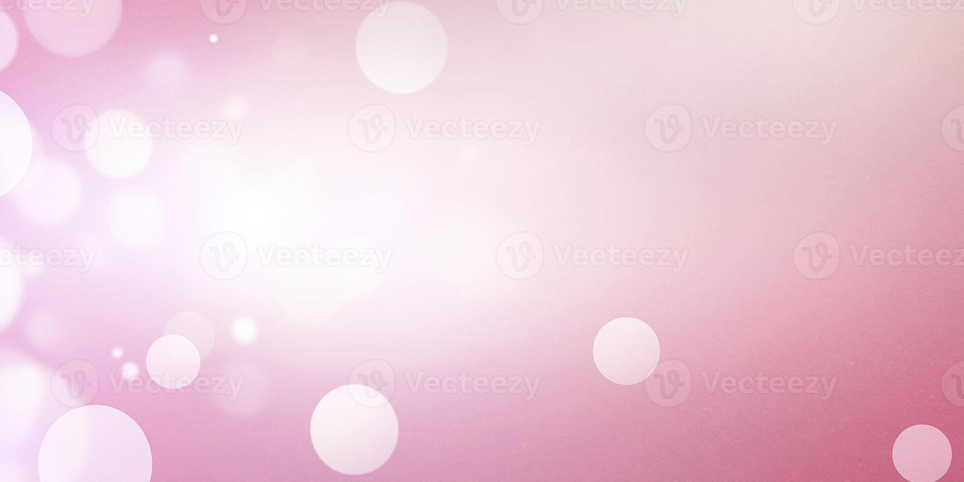 Pink and white bokeh lights creating a soft romantic background, perfect for various design projects photo