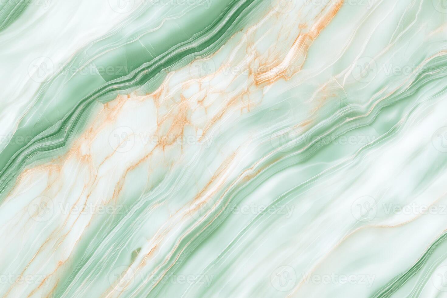 Green and gold marble texture with elegant veining and natural patterns photo