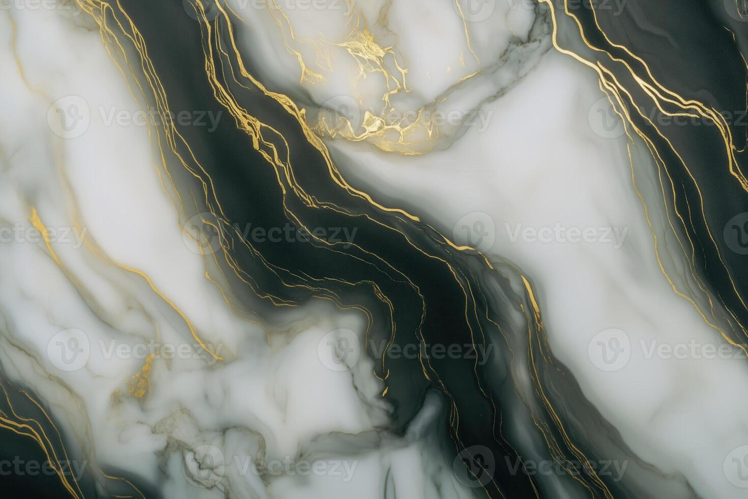 Elegant dark green and gold marble texture with flowing patterns photo