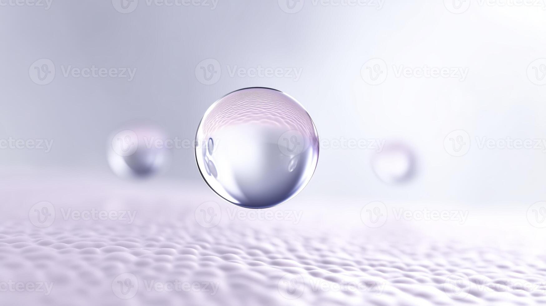 Water droplets on a surface photo