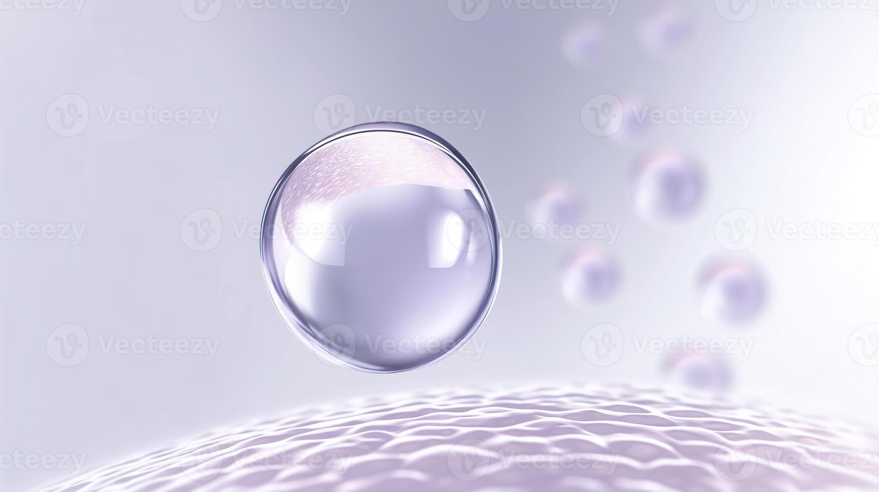 A purple egg with a drop of water on it photo